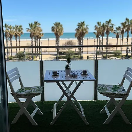 Apartamento Primera Linea De Mar Valencia Buitenkant foto